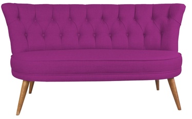Diivan Hanah Home Richland 2-Seat, violetne, 140 x 71 cm x 80 cm