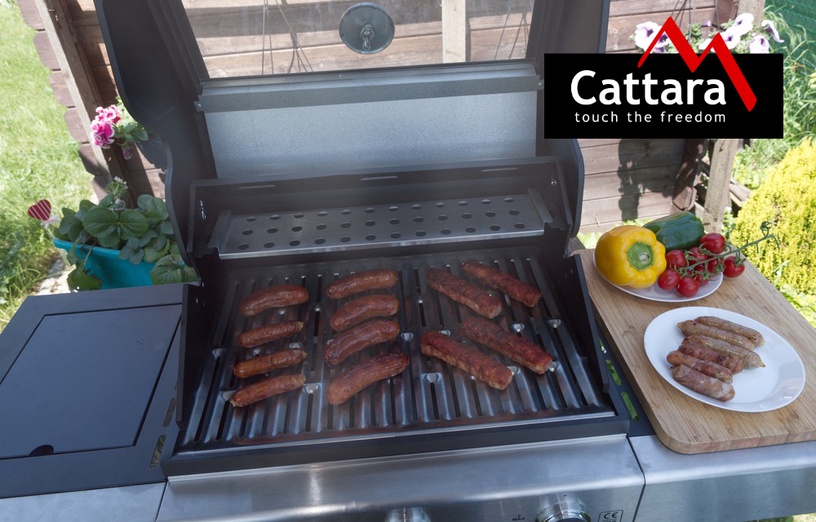 Gaasigrill Cattara Window 3+1, 49 cm x 117.5 cm