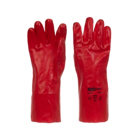 Перчатки прорезиненные Haushalt H310R, для взрослых, поливинилхлорид (пвх), красный, универсальный