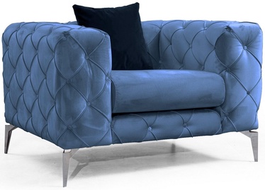 Atzveltnes krēsls Hanah Home Como 569HLN1508, zila, 108 cm x 90 cm x 70 cm