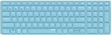 Klaviatūra Rapoo E9700M EN, mėlyna, belaidė