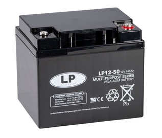 Akumulators Landport LP12-50 T6, 12 V, 45 Ah