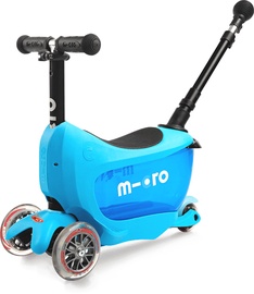 Самокат Micro Mini2go Deluxe Plus, голубой