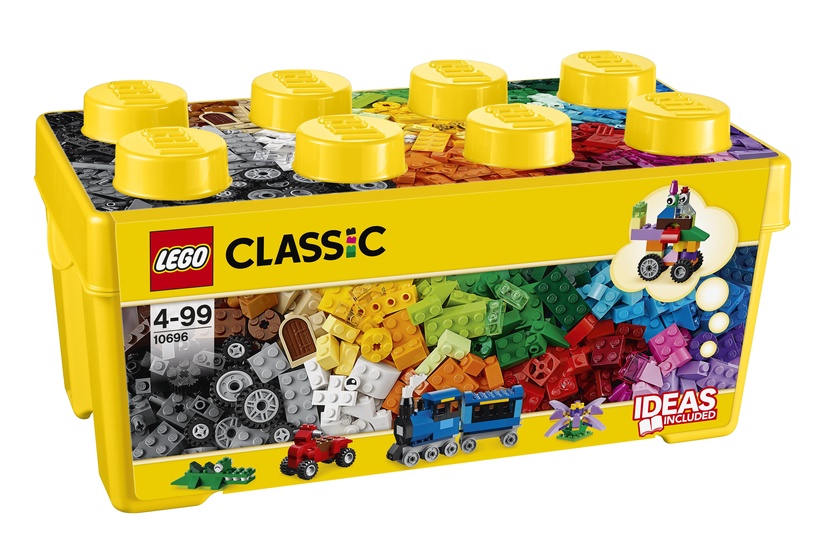 Konstruktor LEGO® Classic keskmise suurusega vahva mängukast 10696, 484 tk