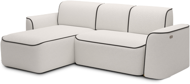 Kampinė sofa Ume, balta, 190 x 287 cm x 88 cm