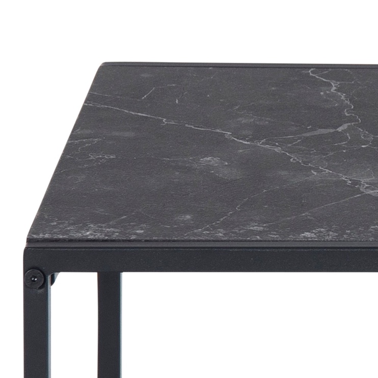 Kafijas galdiņš Moderna Marble, melna, 50 cm x 45 cm x 45 cm