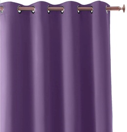 Nakts aizkari Room99 Aura, sudraba/violeta, 140 cm x 280 cm