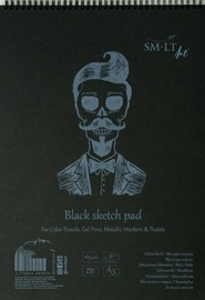 Joonistuspaber Smiltainis Black Sketch Pad, A3, 165 g/m², must, 42 cm x 29.7 cm