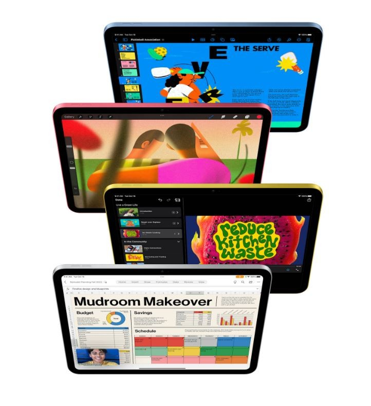 Tahvelarvuti Apple iPad 10.9 10th gen, 10.9"/256GB, 5G, kollane