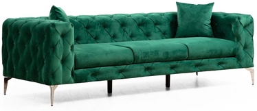 Dīvāns Hanah Home Como, zaļa, 90 x 237 cm x 73 cm