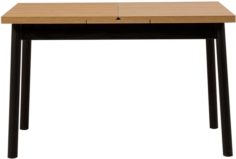 Ēdamistabas komplekts Kalune Design OLV-AC-TK18, melns/koka