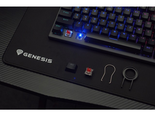 Клавиатура Genesis Thor 303 TKL RGB Outemu Red EN, черный