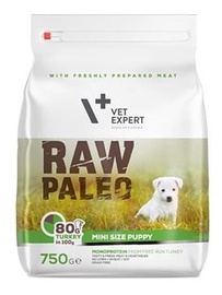 Sausā suņu barība Raw Paleo, tītara gaļa, 0.75 kg