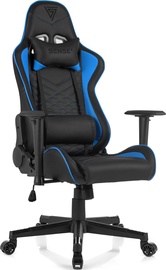 Spēļu krēsls SENSE7 Spellcaster, 57 x 69.5 x 126 - 135 cm, zila/melna