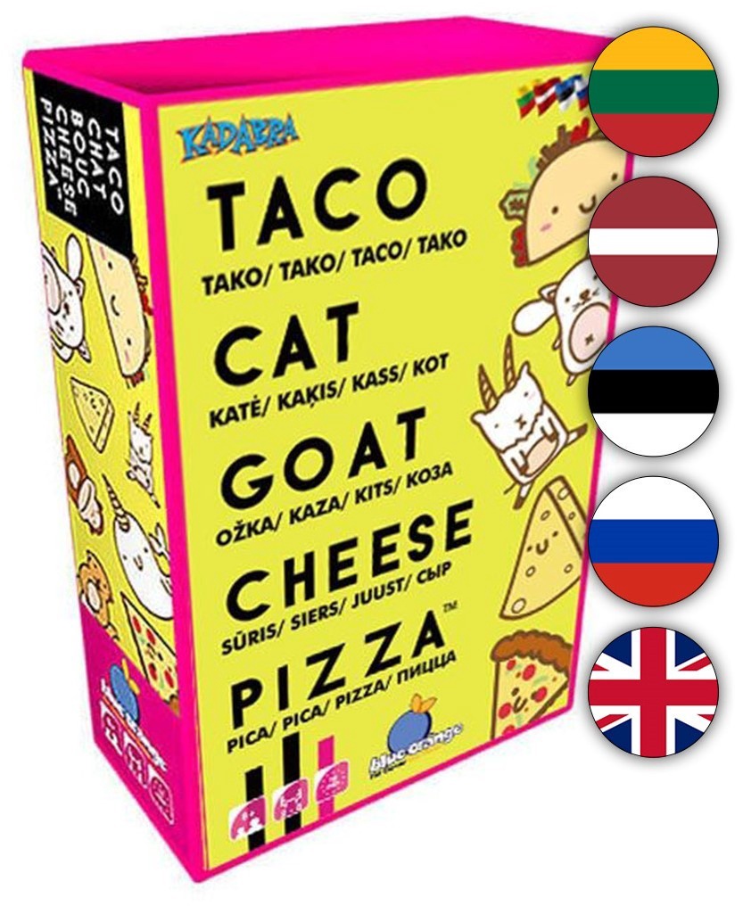 Настольная игра Kadabra Taco Cat Goat Cheese Pizza, LT LV EE RUS EN - 1a.lt