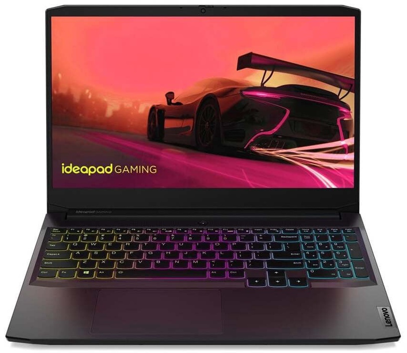 Portatīvais dators Lenovo IdeaPad Gaming 3 15ACH6 82K2023ALT, AMD Ryzen 5 5600H, 8 GB, 512 GB, 15.6 ", Nvidia GeForce RTX 3050, melna