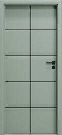 Siseukseleht Domoletti BELGATTO 4, vasakpoolne, roheline, 204 x 74.4 x 4 cm