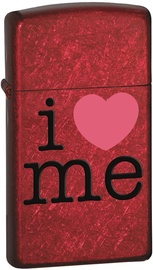 Зажигалка Zippo Slim® I Love Me 4352, красный