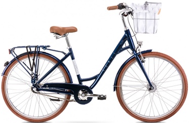 Велосипед городской Romet Pop Art Classic, 28 ″, 20" (49.53 cm) рама, синий, с корзиной