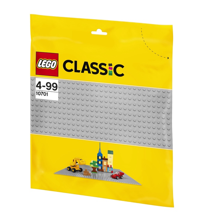 Piederumi LEGO Classic Pelēka būvpamatne 10701