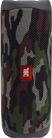 Bezvadu skaļrunis JBL Flip 5, brūna/melna/zaļa/pelēka, 20 W