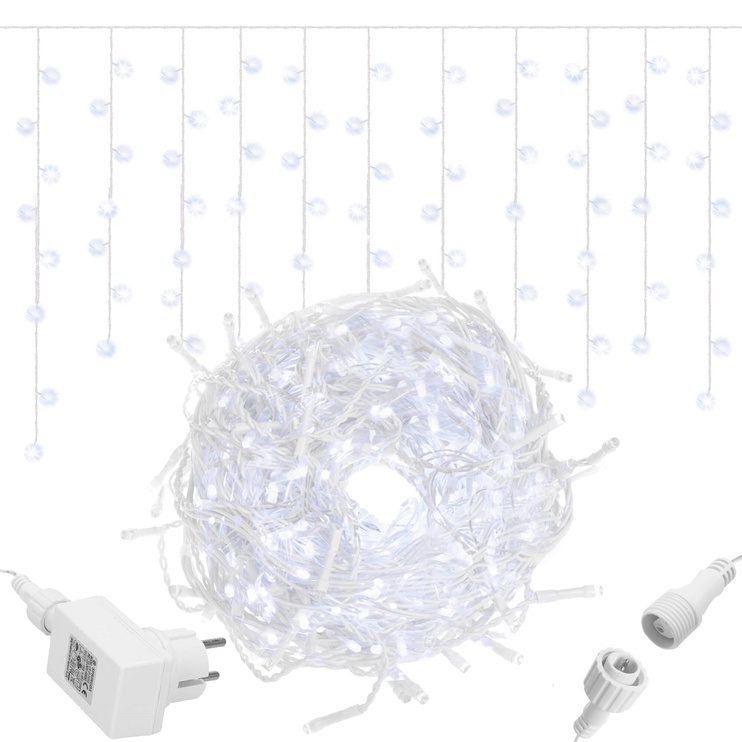 Гирлянда лампочек Springos CL0516, 22.5 м, холодный белый