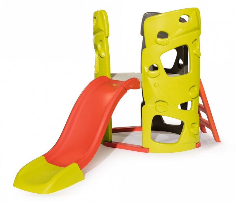 Горка Smoby Climbing Tower 840204, красный/зеленый, 230 см