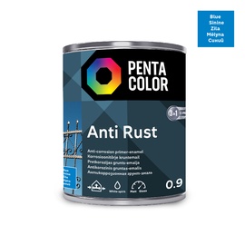 Emailvärv Pentacolor Anti Rust, poolläikiv, 0.9 l, sinine