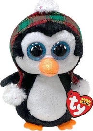 Mīkstā rotaļlieta Meteor Cheer Penguin, balta/melna, 15 cm