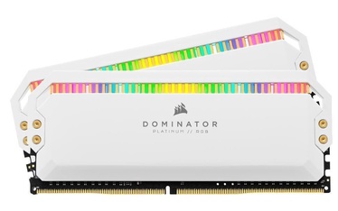 Operatīvā atmiņa (RAM) Corsair Dominator Platinum White RGB, DDR4, 32 GB, 4000 MHz (bojāts iepakojums)