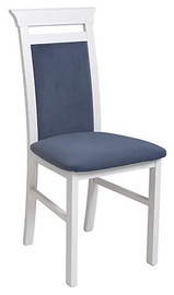 Стул для столовой Idento, синий/белый, 44 см x 57 см x 95 см