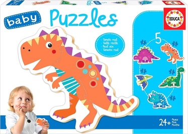 Dėlionė Educa Baby Puzzles Dinosaurs 459746, įvairių spalvų