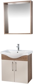 Комплект мебели для ванной Kalune Design Sokotra 65, коричневый, 34.3 x 63 см x 58 см