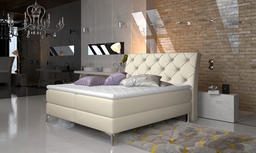 Кровать Adel Soft 33, 180 x 200 x 20 cm, бежевый, с матрасом, с решеткой