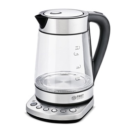 Juhtmevabad veekeetjad Firstaustria FA-5405-9, 1.7 l, hõbe/läbipaistev