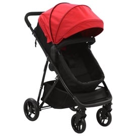 Универсальная коляска VLX 2in1 Baby Stroller/Pram, черный/красный