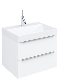 Шкафчик для ванной с раковиной Fackelmann Malaga White 50, белый, 44.7 см x 50.1 см x 43 см