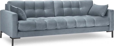 Dīvāns Micadoni Home Mamaia Velvet, gaiši zila, 217 x 92 cm x 75 cm