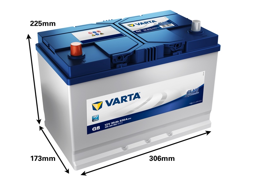 Aku Varta BD G8, 12 V, 95 Ah, 830 A