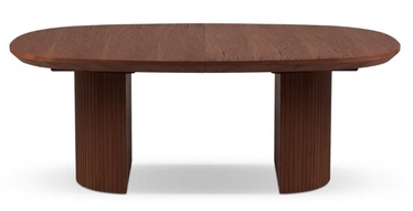 Обеденный стол c удлинением Micadoni Home Nido, темно коричневый, 200 - 300 см x 110 см x 75 см