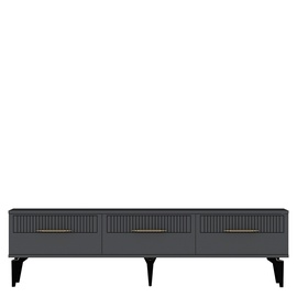 TV galds Kalune Design Alvin, antracīta, 29.6 cm x 150 cm x 44.6 cm