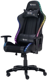 Spēļu krēsls Sandberg Commander 640-94, 53 x 50 x 122 - 132 cm, melna
