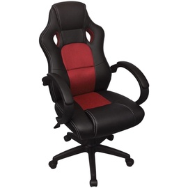 Kontoritool VLX Executive 242894, must/punane