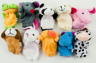 Пальчиковые куклы Puppets Animals IKONKX9173, 7 см