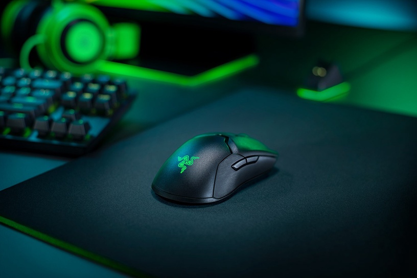 Spēļu pele Razer Viper Ultimate + uzlādes stacija, melna, bezvadu, optiskā