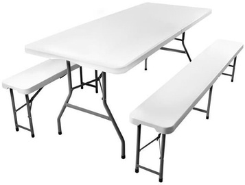 Kempinga mēbeļu komplekts Malatec Folding Garden Table With Benches
