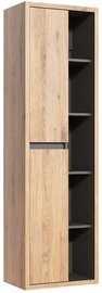 Шкаф для ванной Hakano Dropy High Cabinet, дубовый/графитовый, 33 см x 50 см x 170 см
