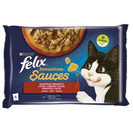 Влажный корм для кошек Felix Sauces, 0.34 кг