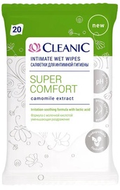 Intīmās higiēnas salvetes Cleanic Super Comfort Camomile, 20 gab.