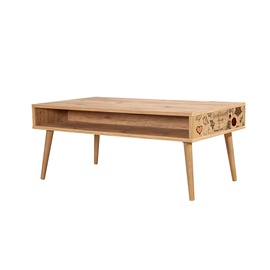 Журнальный столик Kalune Design Viva 731, коричневый, 60 см x 110 см x 45 см